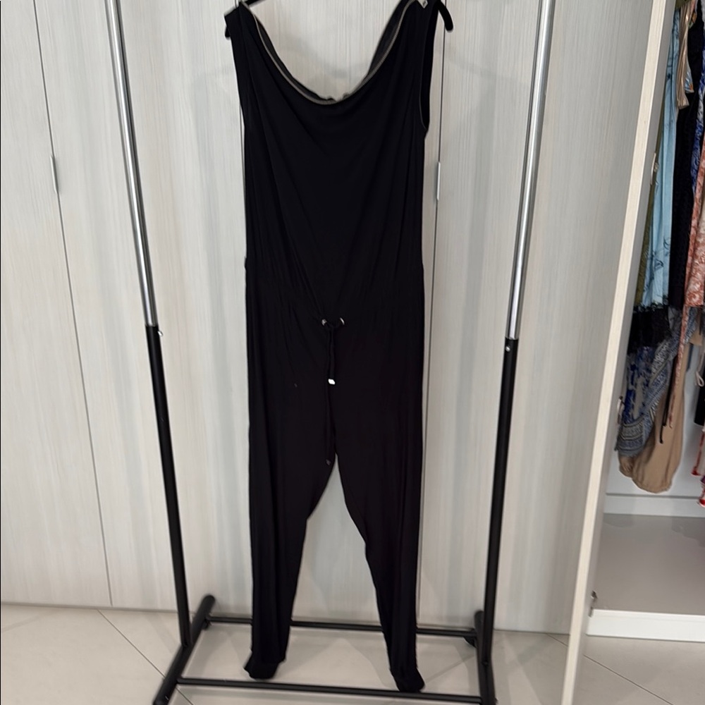 Diesel Elegant Black Jumpsuit